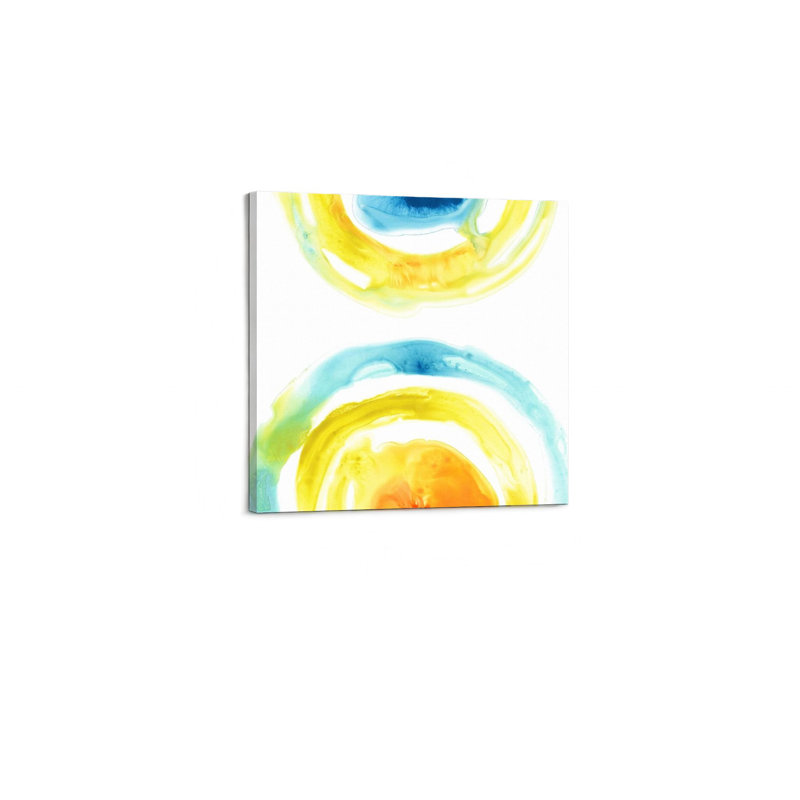 "Prisma" jaune abstrait, impression sur toile, maison moderne de qualité supérieure, 24 x 24 pouces