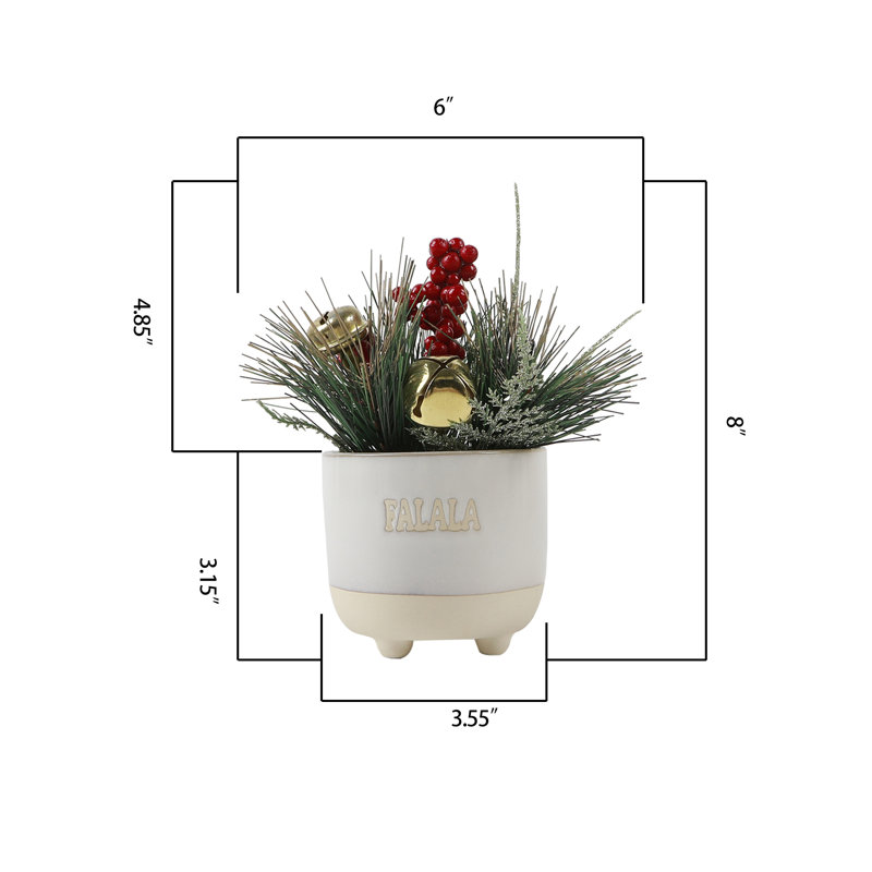 Arbre de Noël blanc / rouge floqué / givré