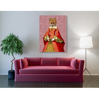 «Fox Queen» par Fab Funky, art mural sur toile
