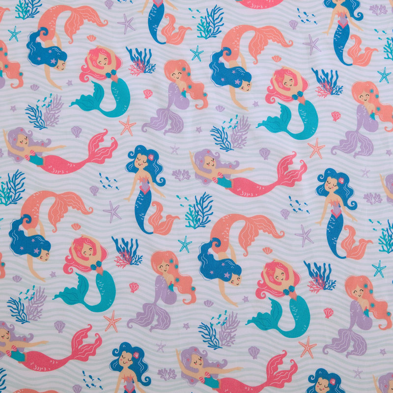 Ensemble de draps Nautica, Ensemble de draps pour grand lit avec 2 taies d'or, Bleu marine / motif de requins Branson