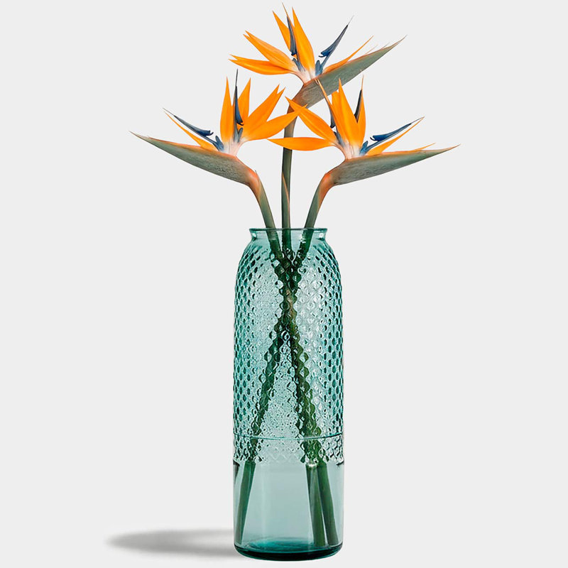 Galewood Diamond Recycled Glass Floor Vase