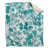 Motif floral bleu