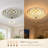 20 Inch Multicolor Tiffany Style 4 Light Ceiling Fixture with Geometric Shade for Warm Vintage Ambiance
