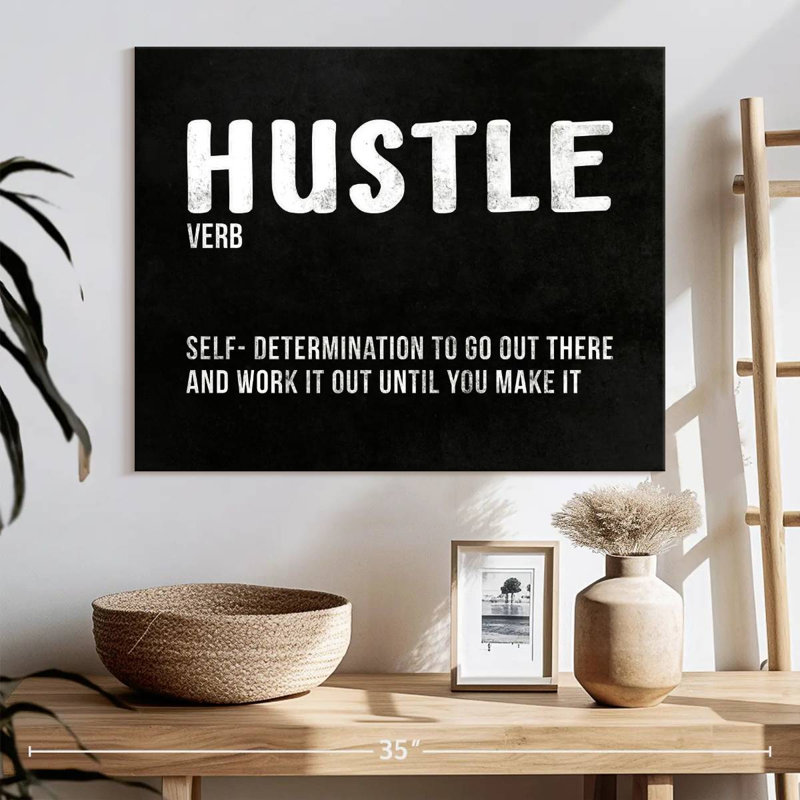 " Hustle Definition " by HustleBroIllustrations, 20" H x 25" W x 1.25"' D