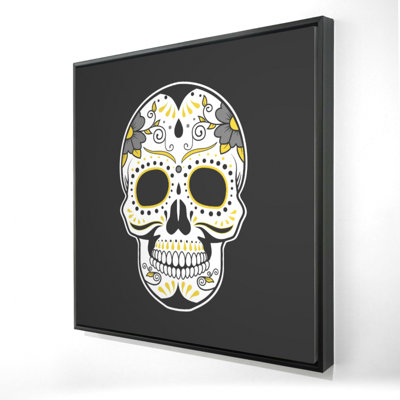 "Art mexicain crâne en sucre" sur toile