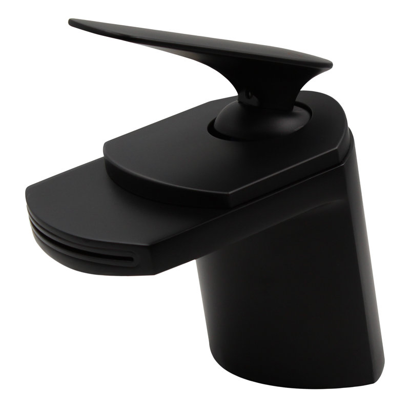 Single-Hole Single-handle Bathroom Faucet, Matte Black