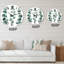 Young Eucalyptus Leaves and Branches I - Traditional wall clock-60187704