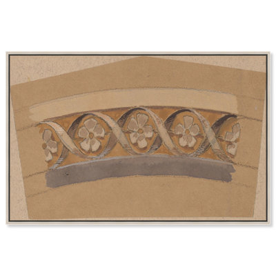 "Border Design 1890", illustrations rétro sur toile par Art Remedy