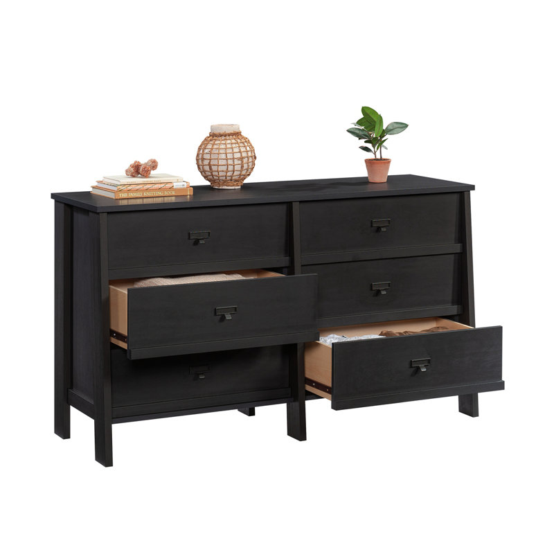Commode, finition noire, Noir