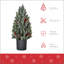 Arbre de Noël artificiel miniature 18 po