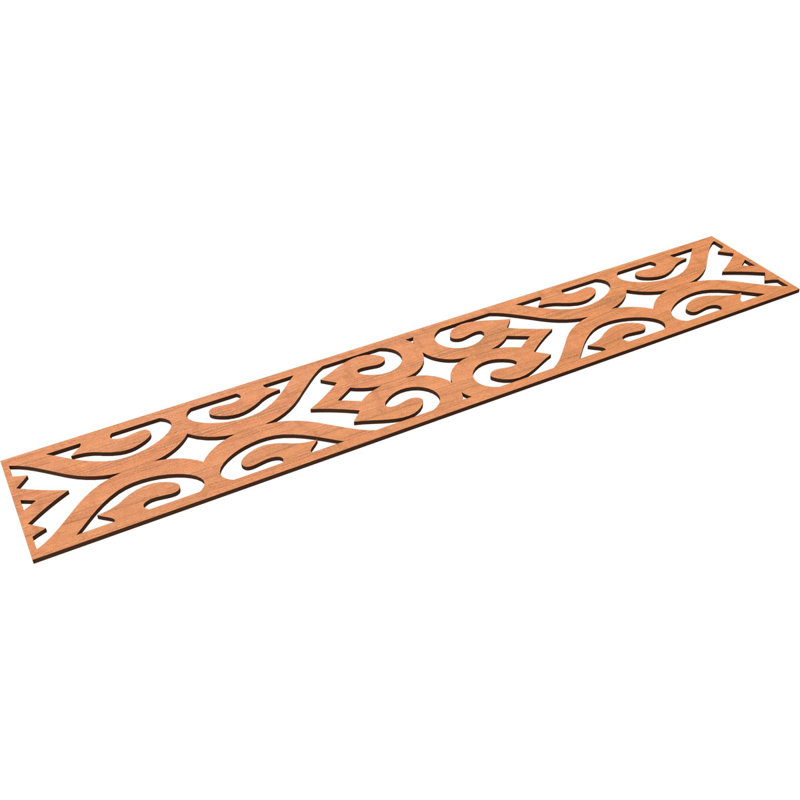 Moulure de chantournage Keene, H 8 po x l 46,625 po x P 0,25 po, Cerisier