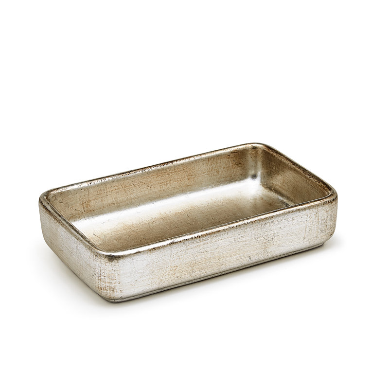 Plateau pour accessoires de salle de bain Ava, Argent