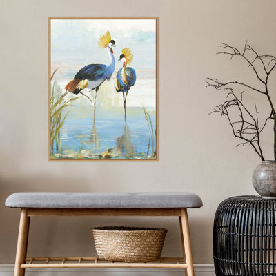 «Heron Jumelage» par Aimee Wilson - reproduction encadrée sur toile