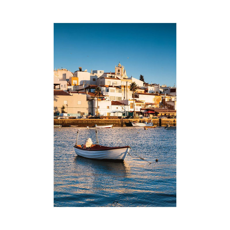 Sunset At The Village by Matteo Colombo - Wrapped Canvas Print, 20.32 cm H x 30.48 cm W