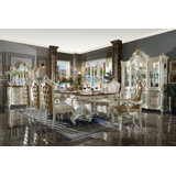 Picardy 8-Person Solid Wood Extendable Dining Set
