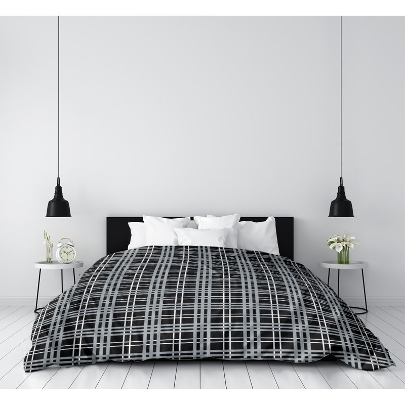 Housse de couette simple Las Vegas Football Luxury, Housse de couette simple TG, Noir, blanc, argenté, Microfibre