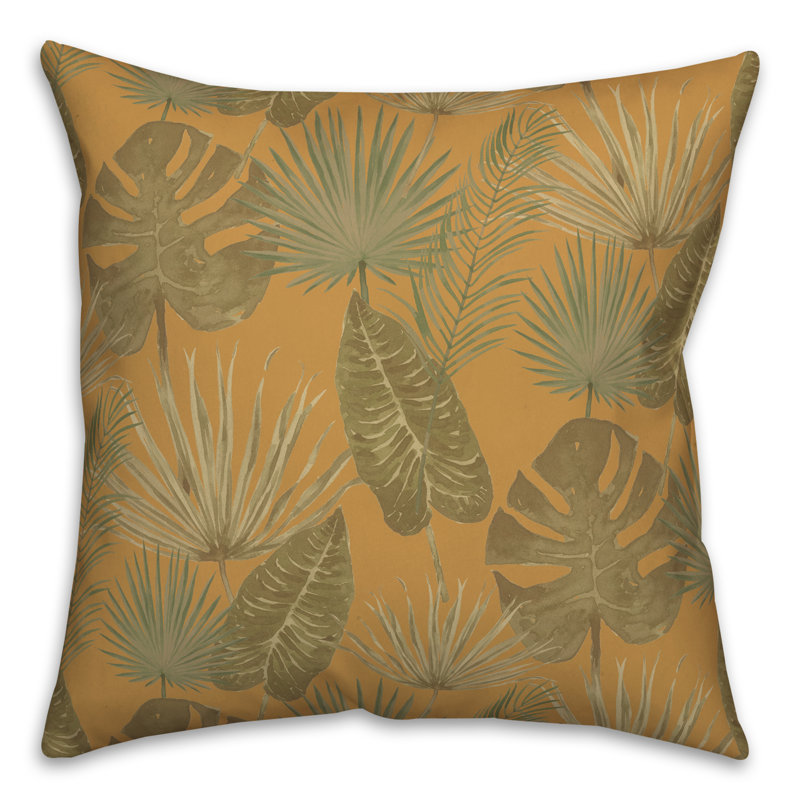 Coussin Floral, Jaune