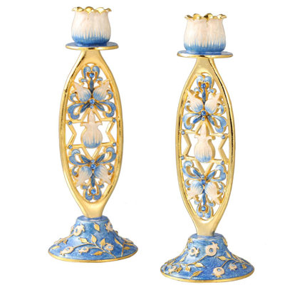 5.75'' H Crystal Tabletop Candlestick