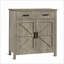Armoires | Buffet moderne en bois d'ingénierie, buffet à 2 tiroirs et 2 portes pour le salon, gris ardoise | Ferme | Cuisine