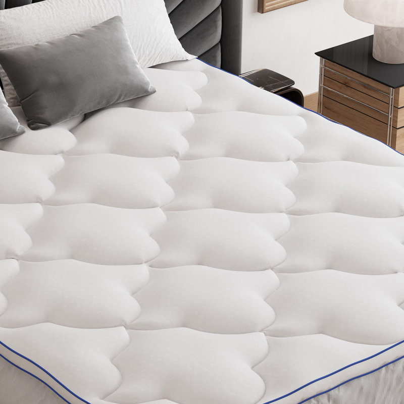 Surmatelas Soft Cloud, Simple extra long, Blanc