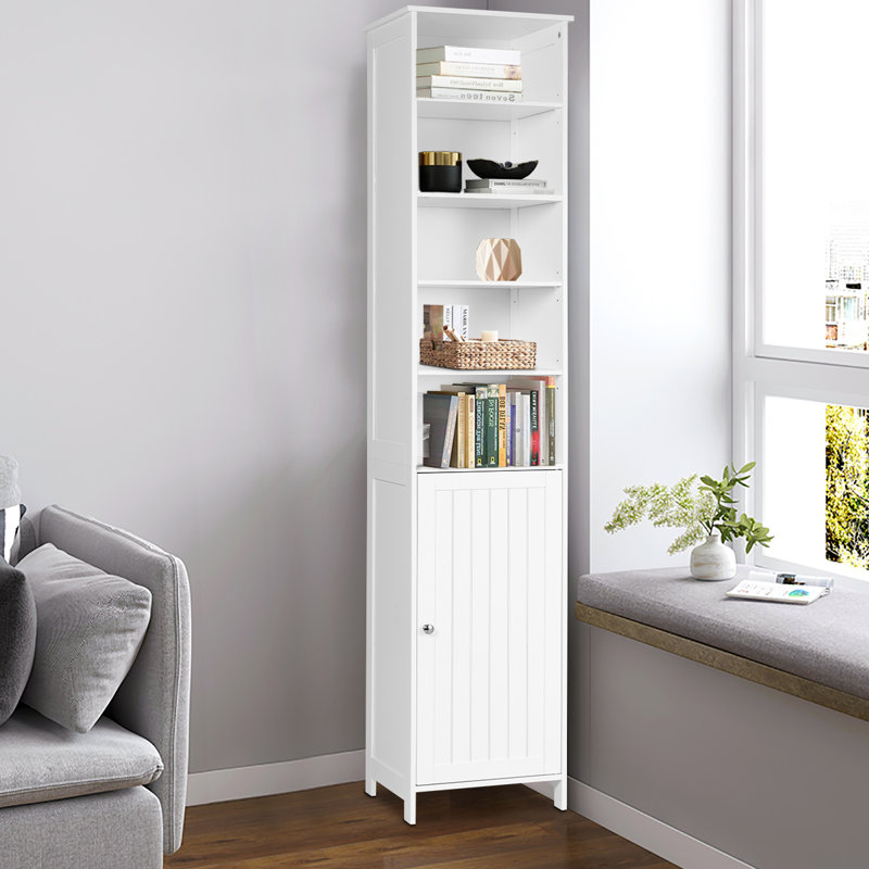 Meeks Freestanding Bathroom Storage Furniture Set, White