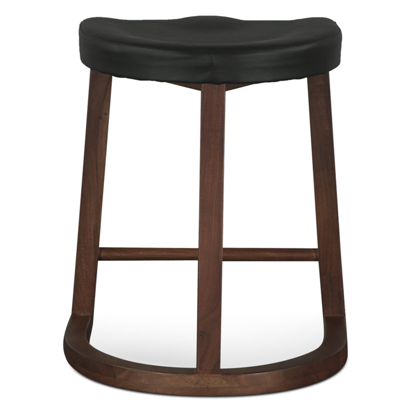 Hampton Upholstered Stool with Solid Wood Frame