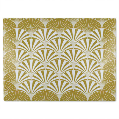Semi Circles Glass Chopping Board
