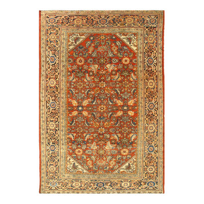 Adner One-of-a-Kind 7' x 10' Rectangle Cotton and Wool Area Rug in