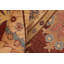 Tapis oriental rouge / brun en laine noué à la main 7 pi 11 po x 10 pi Bahij