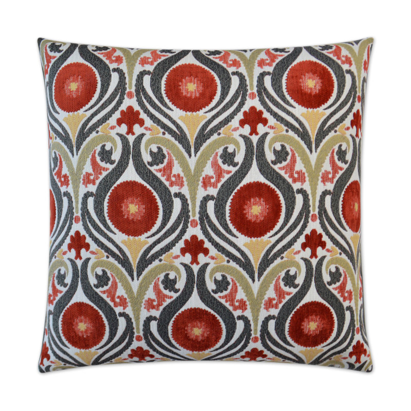 Serenade Square Pillow Cover & Insert, Blaze