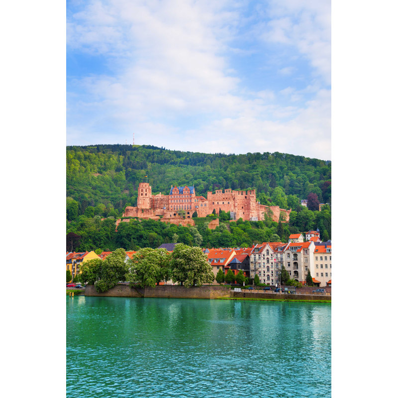 Neckar River - Photographie sur toile tendue, H 18 po x l 12 po