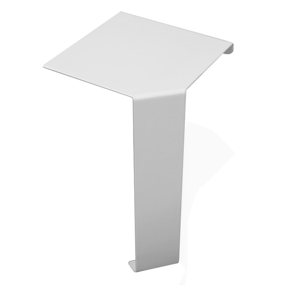 Baseboarders Basic Rust-Resistant Easy Slip-On Baseboard Heater Inside 90-Degree Corner Connector – White Baseboarders