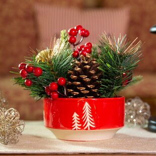 12pcs Artificial Pine Needle Wreaths Christmas Berry Pinecone Picks Decor  Red Fruit Snowflake Pine Needle Garland
