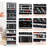 White Mirror Storage Cabinet 5 Shelves Rotatable