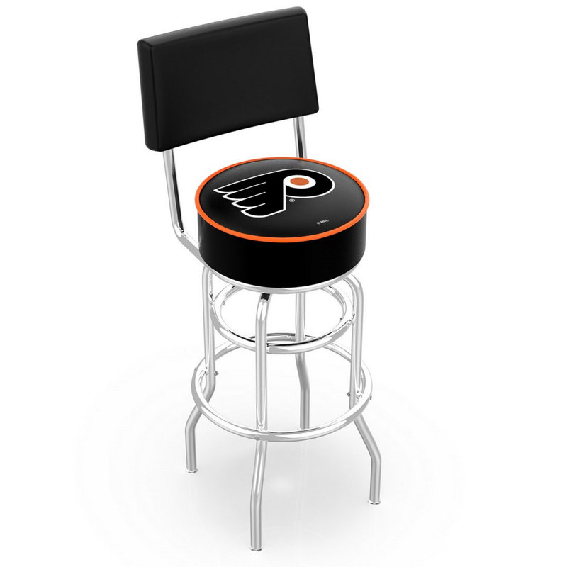 Tabouret tournant 25 "avec coussin NHL, Flyers de Philadelphia - noir