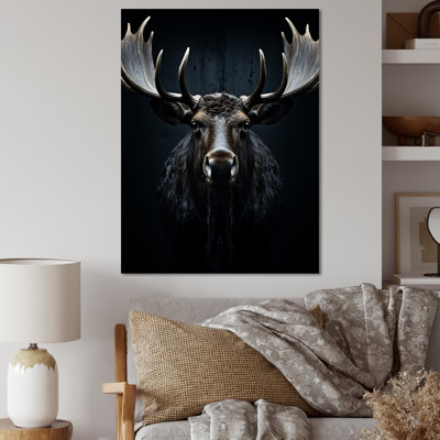 Kera " Black White Moose Vibrant Contrast II "