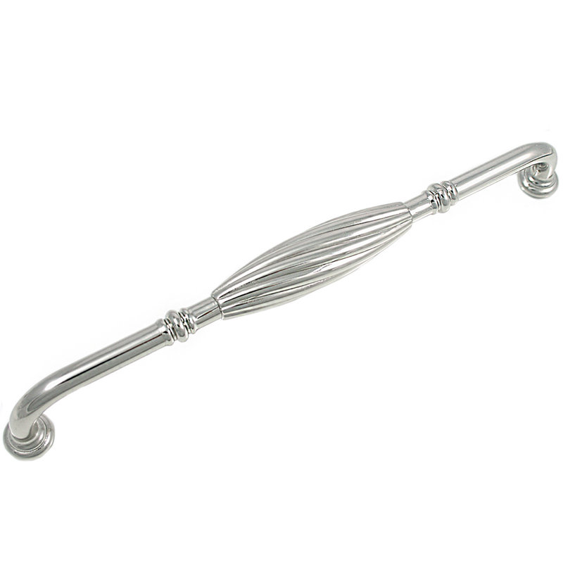 Poignée barre 5 po French Twist, 8", Nickel poli