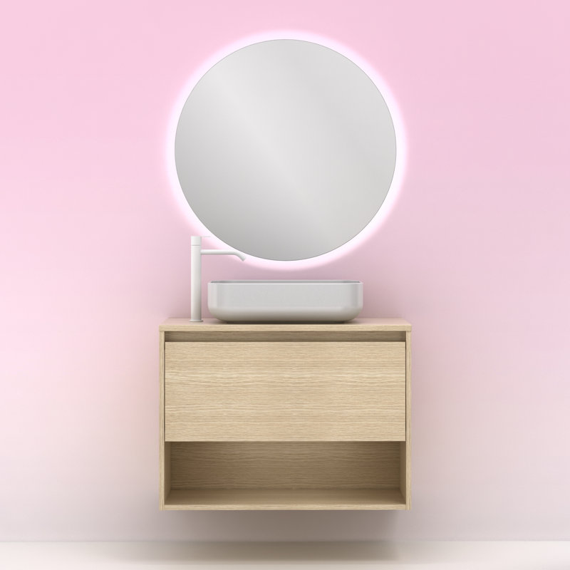 Jeanee 600mm Single Bathroom Vanity with Vessel Ceramic Basin