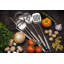YBM Home Stainless Steel Kitchen Utensil Set, 5 Piece Cooking Utensil Set - Solid Spoon, Slotted Spoon, Ladle, Spatula, Masher