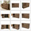 Buffet 55 pouces à deux tons avec buffet et armoire en forme d'étoile avec tiroirs et tablettes réglables