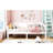 White Twin Daybed, Featuring An Elegant Hue, Ideal For Relaxing In Bedroom Or Living Area, Solid Support Size Clean - Designed Use, Pine Legs, Ample Storage Space-1130416264-1130416265