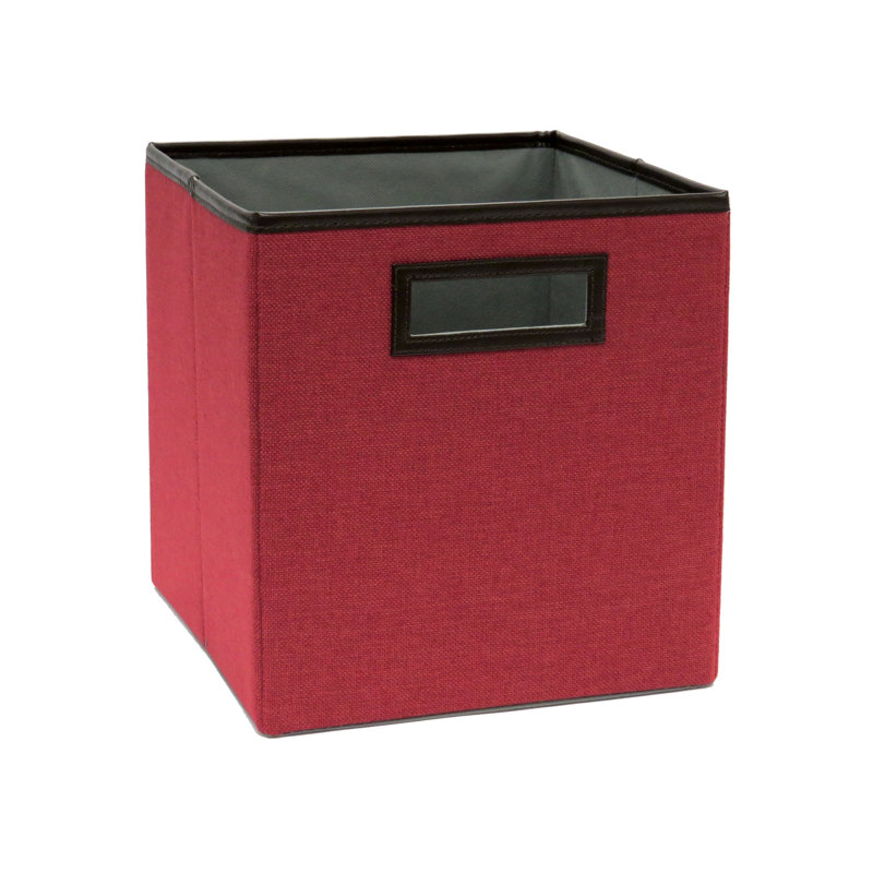Bac de rangement en tissu Premium Cubeicals, Rouge rosé