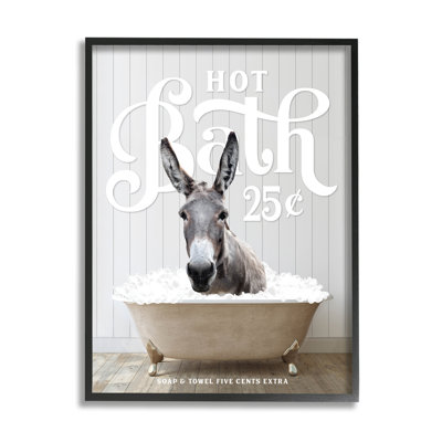 " Vintage Bathroom Donkey "
