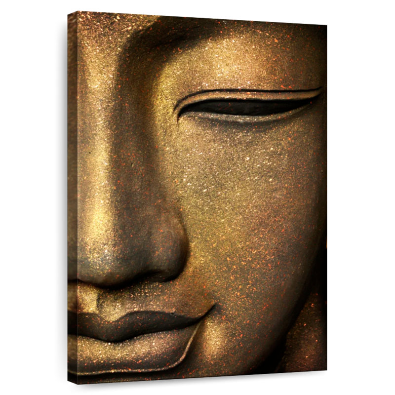 Adella Cropped Buddha Face, 51" H x 34" W