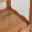 Table d'appoint roulante en bois d'hévéa massif, à 2 niveaux avec roues verrouillables et plateau amovible, robuste et durable pour diverses utilisations