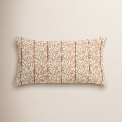 Kalon 26" x 14" Embroidered Throw Pillow
