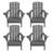 Haider Folding Adirondack Chairs Weather-Resistant HDPE Outdoor Firepit Chairs With Cup Holder-1574700697