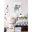 «Aliya Playful Elephant Print» sur bois blanc-1602093564