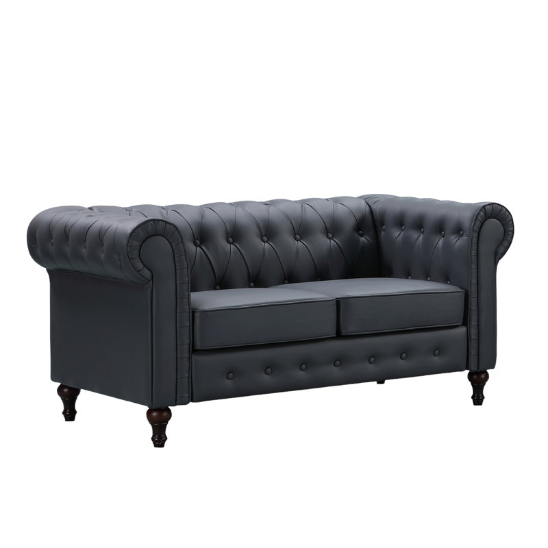 Marzano 2 Seater Faux Leather Sofa, Grey