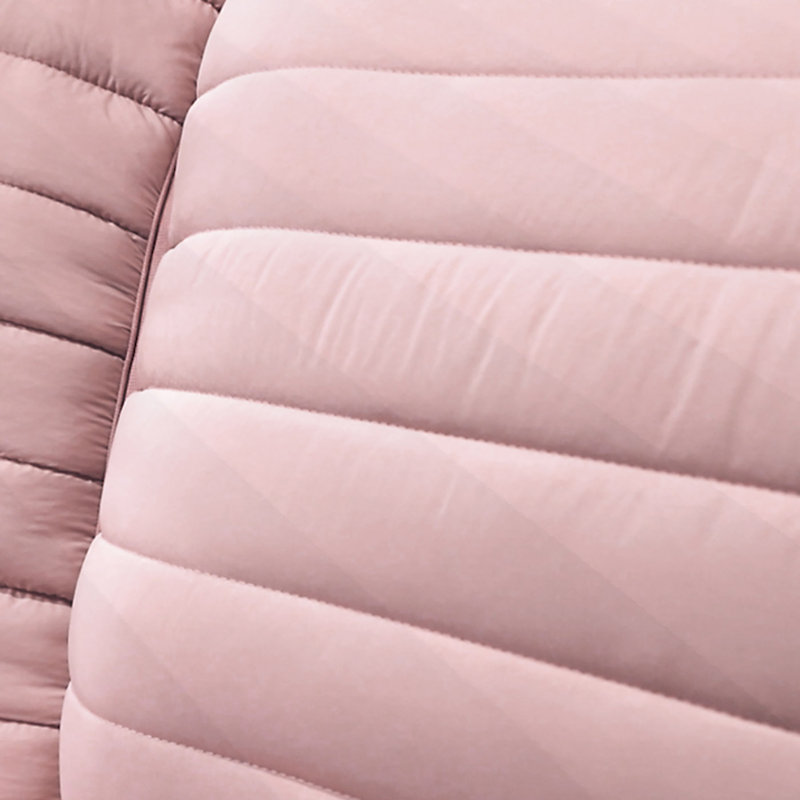 Ensemble d'édredon en microfibre , Édredon double / grand + 2 taies décoratives, Rosé